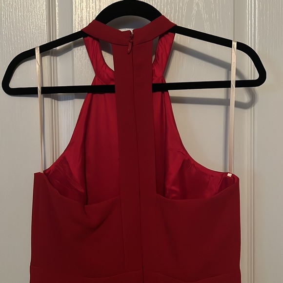 BCBGeneration Vibrant Red Halter Jumpsuit - Picture 6 of 7